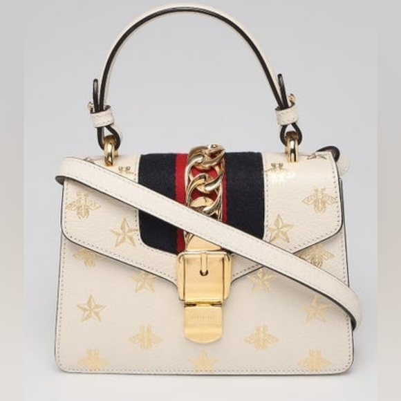 Gucci Sylvie Bee Star MiniTop Handle Bag - Picture 4 of 8